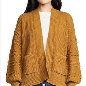 Madewell Bobble Sleeve Cardigan Sweater. Like new!